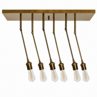 Plafondlamp Inga 6246F - Goud (brass) - Front view