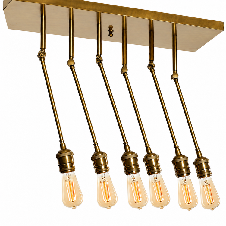 Ceiling Lamp Inga 6246F - Gold (brass) - Close-up | Marcottestyle