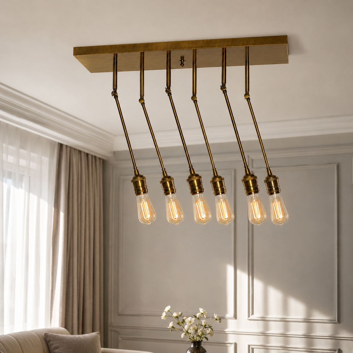 Ceiling Lamp Inga 6246F - Gold (brass) - Room | Marcottestyle