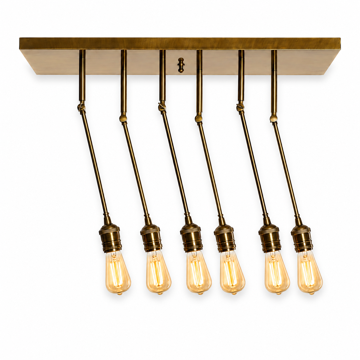 Ceiling Lamp Inga 6246F - Gold (brass) - Lights on | Marcottestyle