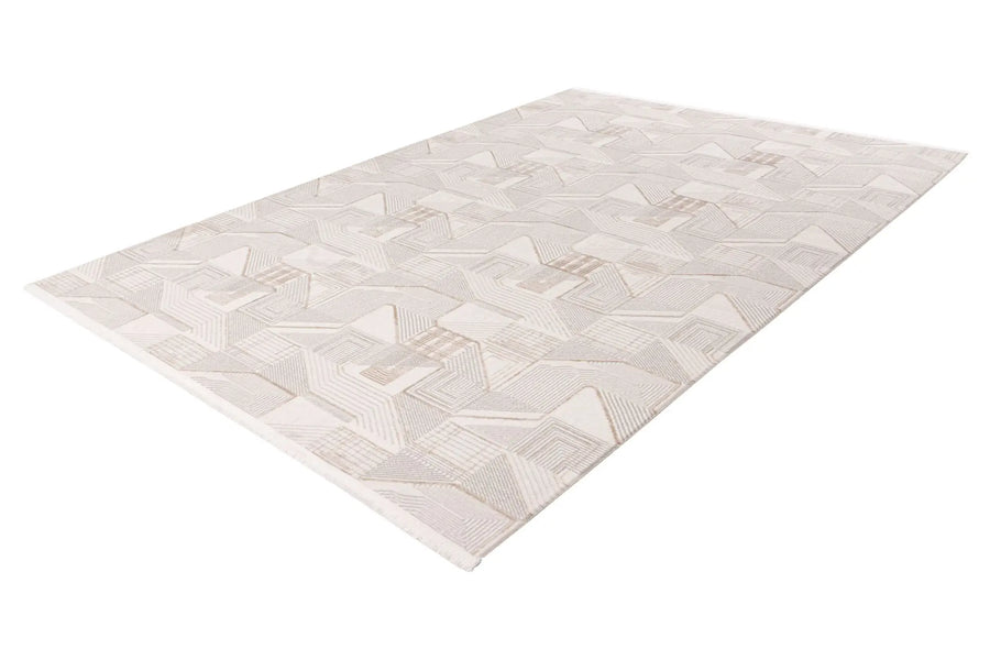 Low-Pile Rug - Pavia Beige / Silver
