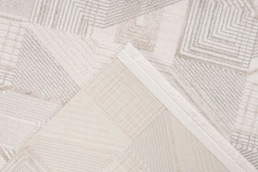 Low-Pile Rug - Pavia Beige / Silver