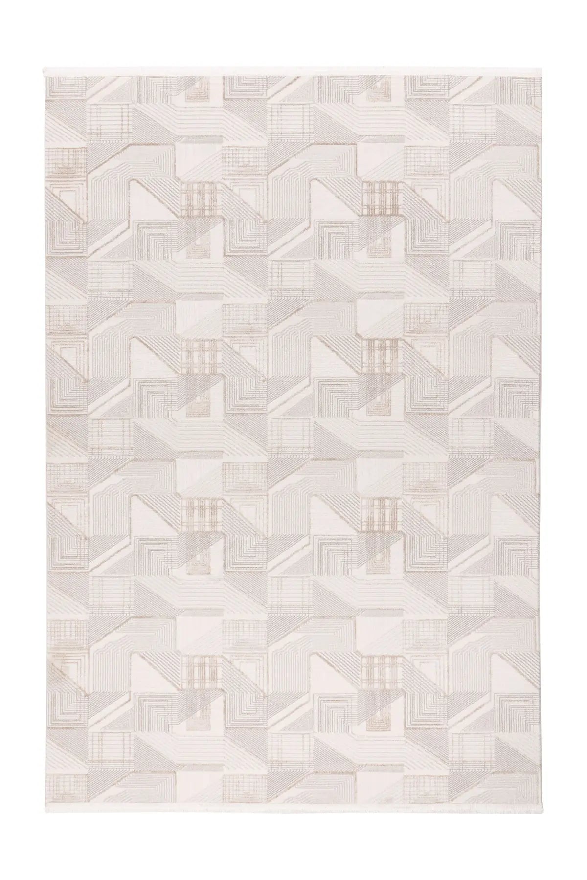 Low-Pile Rug - Pavia Beige / Silver