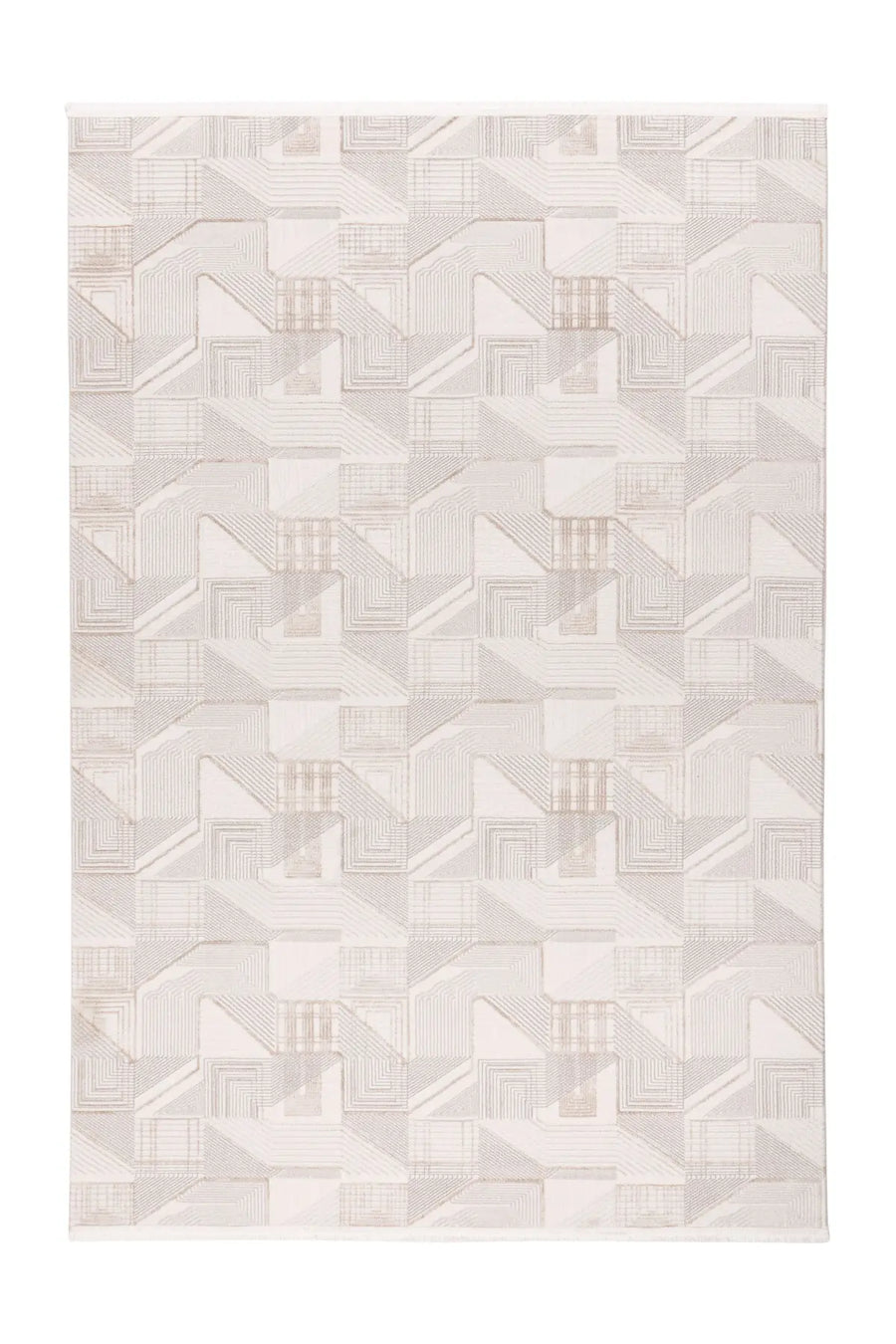Low-Pile Rug - Pavia Beige / Silver