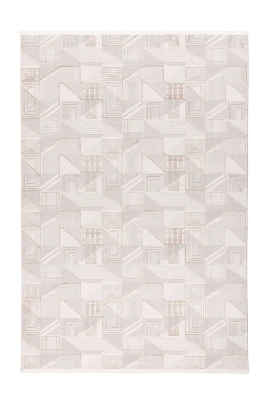 Low-Pile Rug - Pavia Beige / Silver