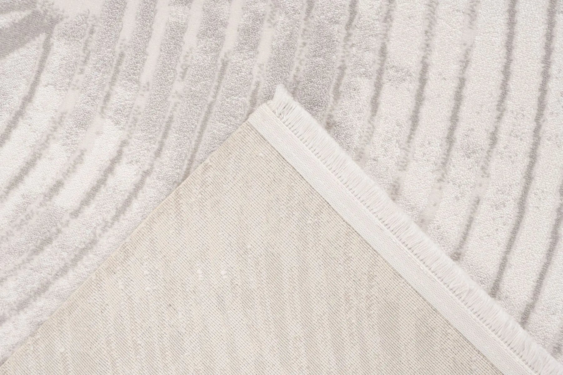 Low-Pile Rug - Pavia Silver / Cream