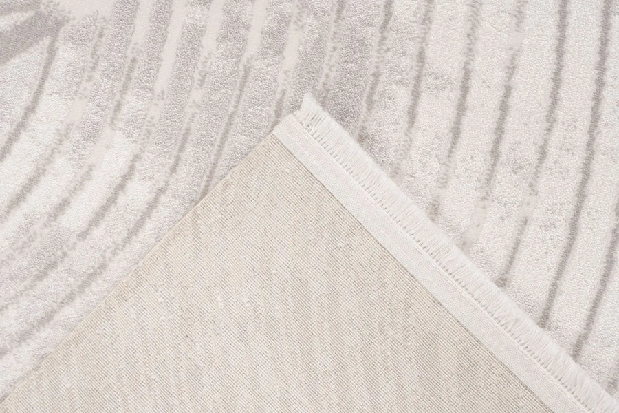 Low-Pile Rug - Pavia Silver / Cream