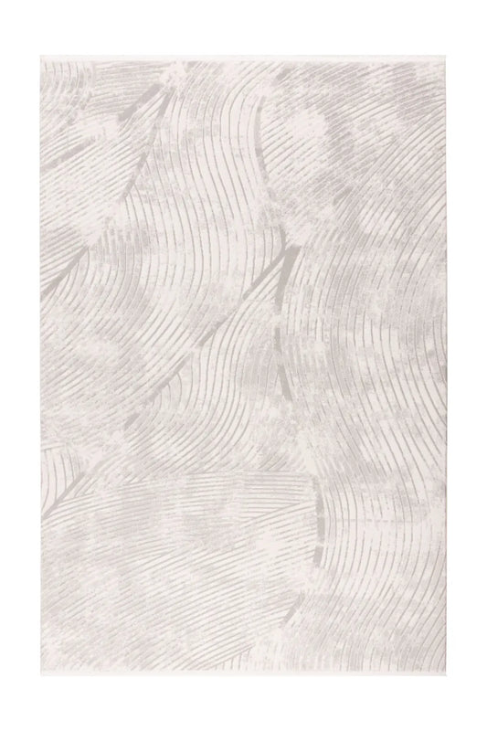 Low-Pile Rug - Pavia Silver / Cream