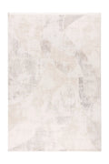 Low-Pile Rug - Pavia Beige / Silver Abstract 3