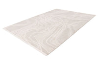 Low-Pile Rug - Pavia Beige / Silver Lines
