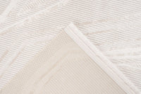 Low-Pile Rug - Pavia Beige / Silver Lines