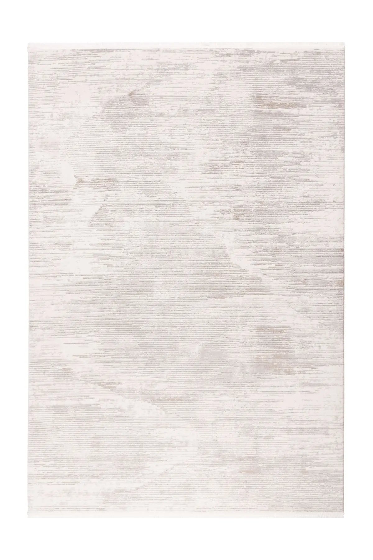Low-Pile Rug - Pavia Silver / Cream Stripes 3