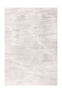Low-Pile Rug - Pavia Silver / Cream Stripes 3
