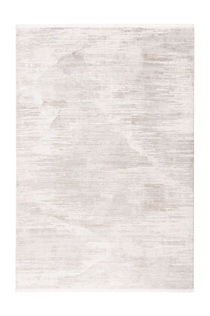 Low-Pile Rug - Pavia Silver / Cream Stripes 3