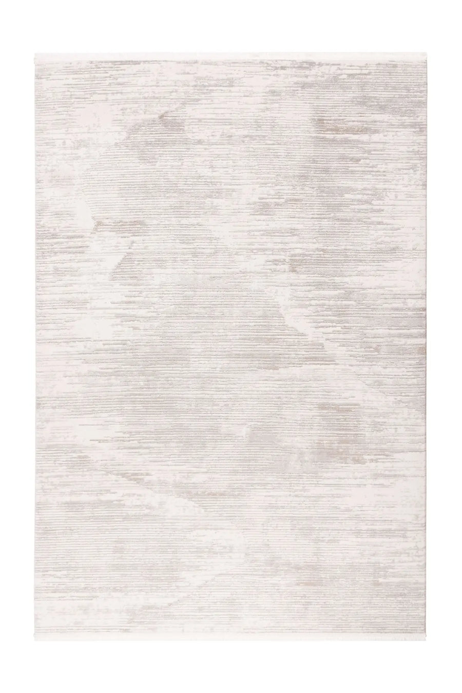 Low-Pile Rug - Pavia Silver / Cream Stripes 3