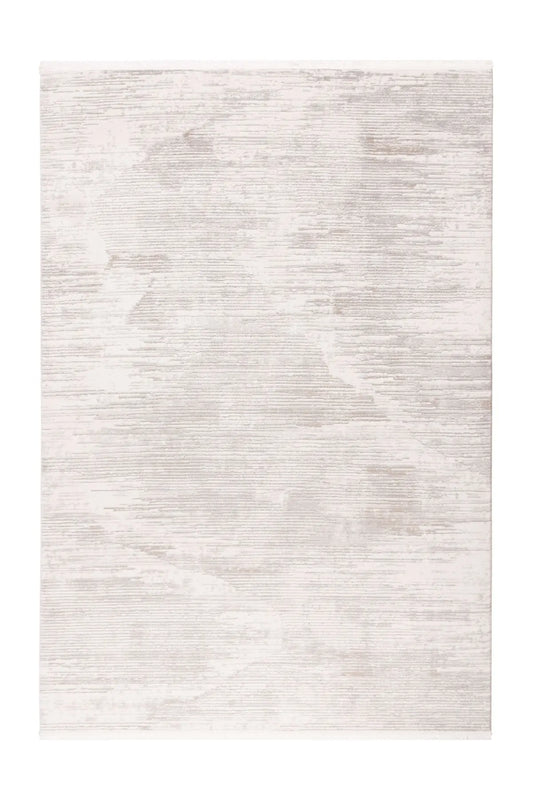 Low-Pile Rug - Pavia Silver / Cream Stripes 3