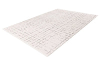 Low-Pile Rug - Pavia Silver / Cream Grid