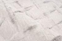 Low-Pile Rug - Pavia Silver / Cream Grid