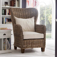 King Kubu Rattan Arm Chair Mit Cushion