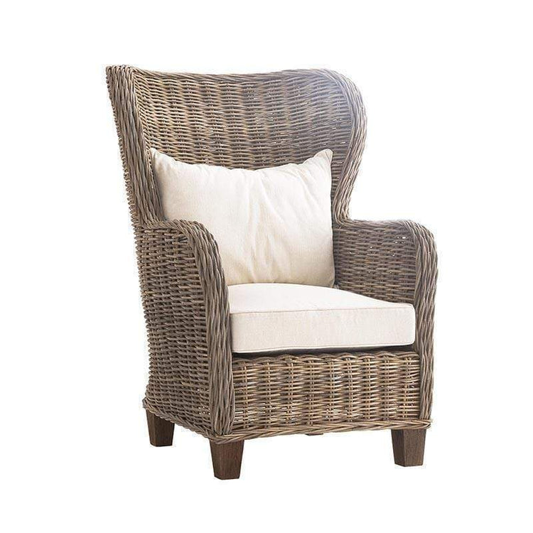 King Kubu Rattan Arm Chair With Cushion | Marcottestyle