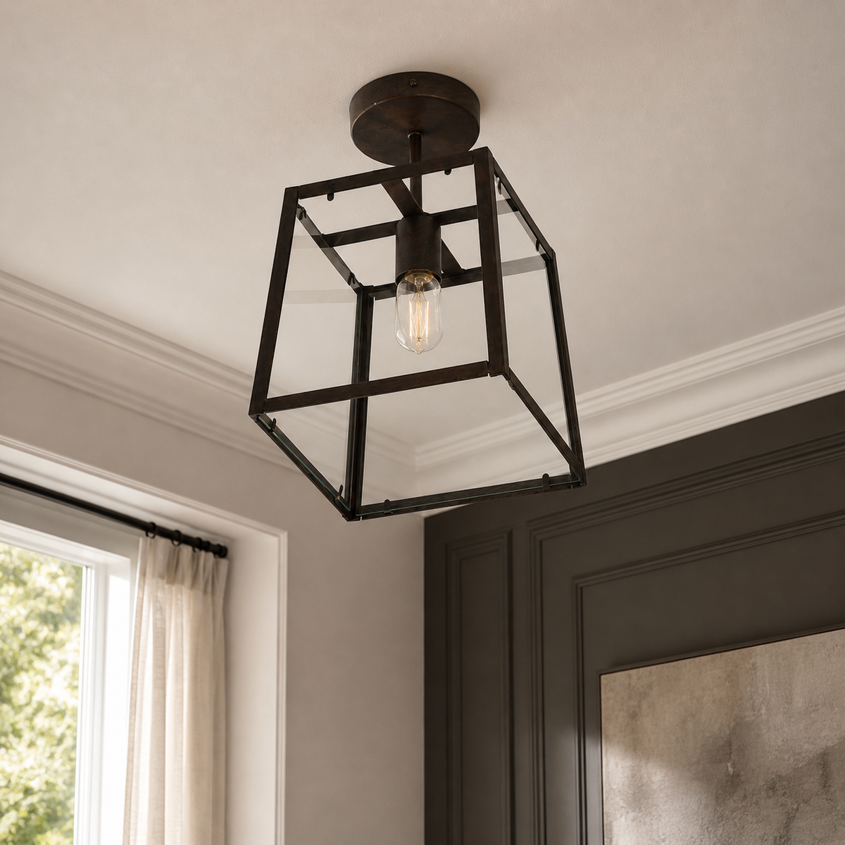 Ceiling Lamp Laila 6866R - Rust - Room | Marcottestyle