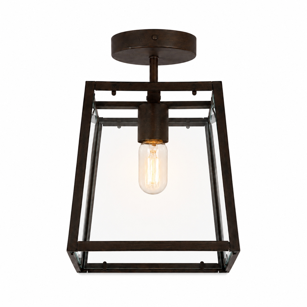 Ceiling Lamp Laila 6866R - Rust - Lights on | Marcottestyle
