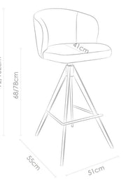 Lazio Barstool Oasis 101 Natur (75) - MCS