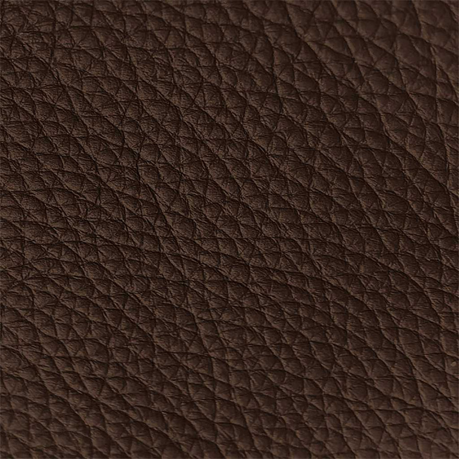 Dining Chair Ferrara - Dark Brown Leather & Black Swivel Base - 61 x 61 x 85 cm