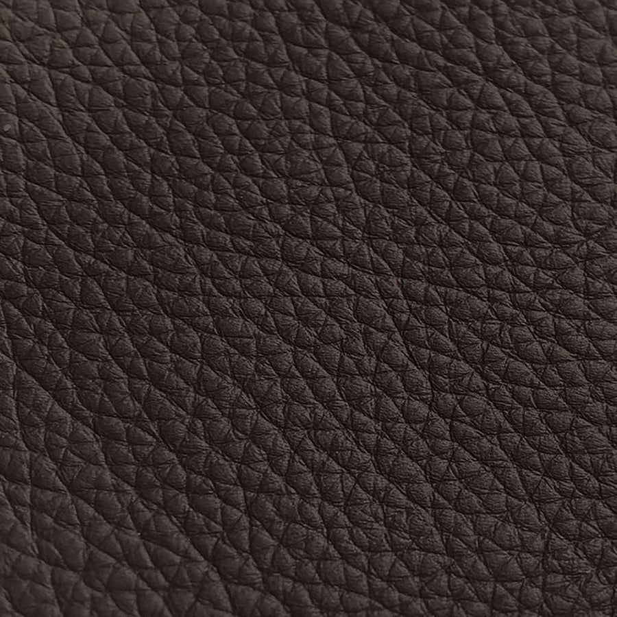 B918 dark brown leather swatch