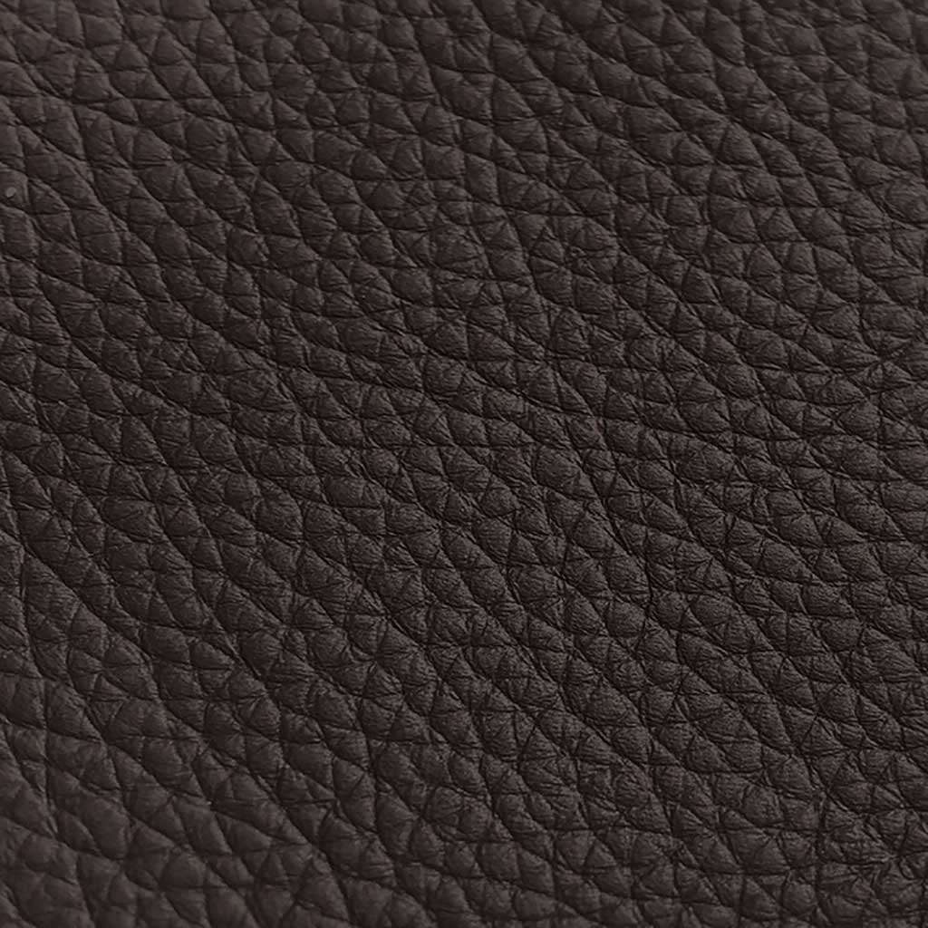 B918 dark brown leather swatch