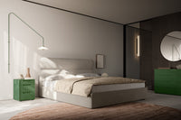 Zonda Luxury Italian Upholstered Bed – Complete Bedroom Composition