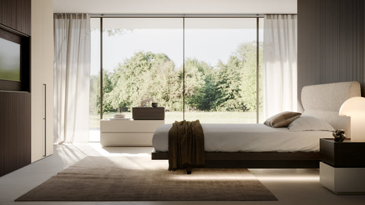 Zonda Luxury Italian Upholstered Bed – Complete Bedroom Composition | Marcottestyle