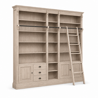 Library bookcase - Bayeux - Solid Oak - 269 x 39 x 238 cm - Oak