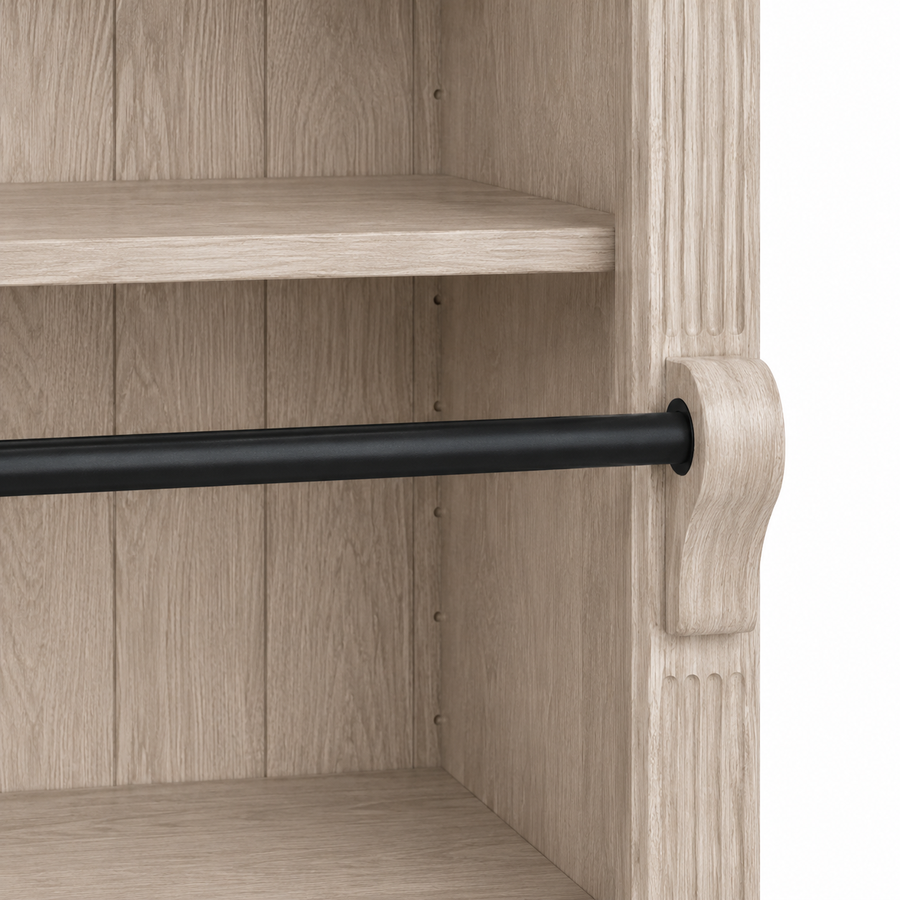 Library bookcase - Chartres - Solid Oak - 290 x 40 x 257 cm - Oak