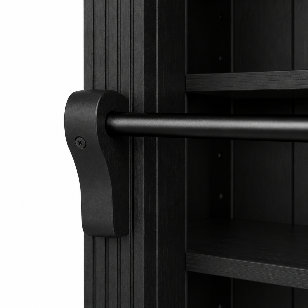 Library bookcase - Chartres - Solid Pine - 290 x 40 x 257 cm - Black