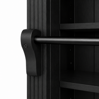 Library bookcase - Chartres - Solid Pine - 290 x 40 x 257 cm - Black