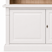 Library bookcase - Chartres - Solid Pine - 290 x 40 x 257 cm - White
