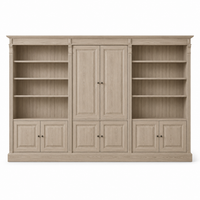 Library Set - Fontenay - Solid Oak - 340 x 39 x 197 cm - Oak