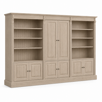 Library Set - Fontenay - Solid Oak - 340 x 39 x 197 cm - Oak
