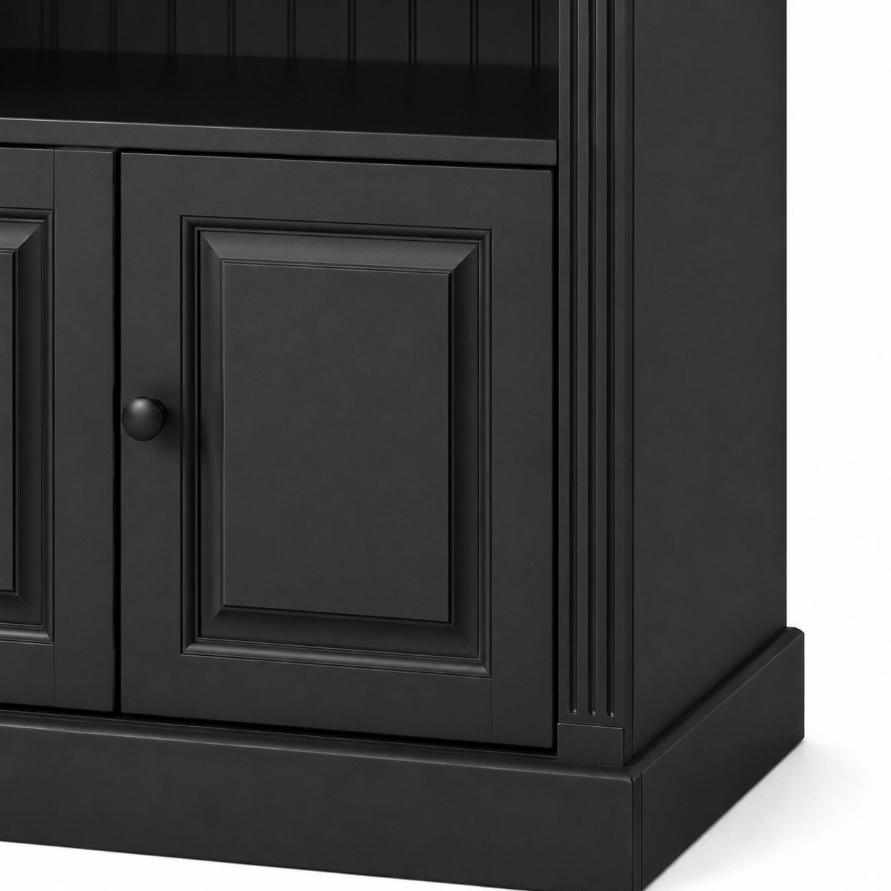 Library Set - Fontenay - Solid Pine - 340 x 39 x 197 cm - Black