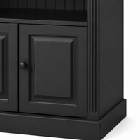 Library Set - Fontenay - Solid Pine - 340 x 39 x 197 cm - Black