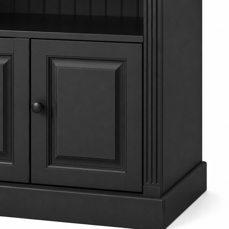 Library Set - Fontenay - Solid Pine - 340 x 39 x 197 cm - Black