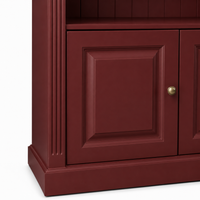 Library Set - Fontenay - Solid Pine - 340 x 39 x 197 cm - Bordeaux
