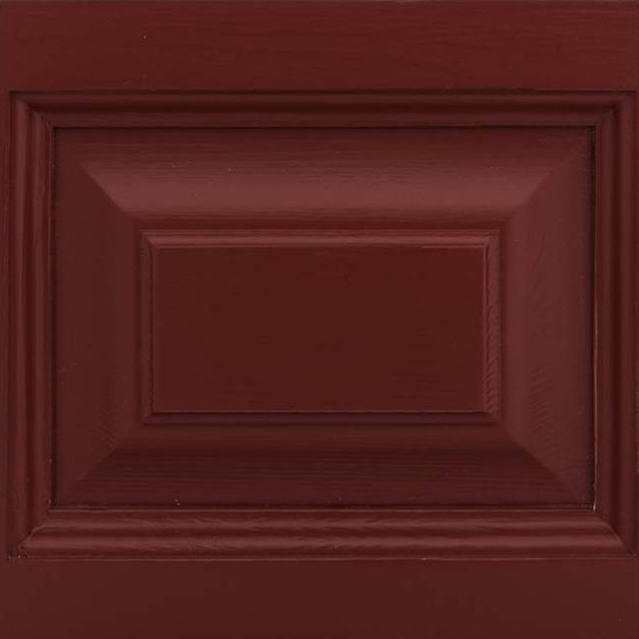 Library Set - Fontenay - Solid Pine - 340 x 39 x 197 cm - Bordeaux - material and colour sample