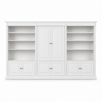 Library Set - Fontenay - Solid Pine - 340 x 39 x 197 cm - White