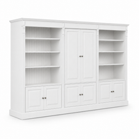 Library Set - Fontenay - Solid Pine - 340 x 39 x 197 cm - White