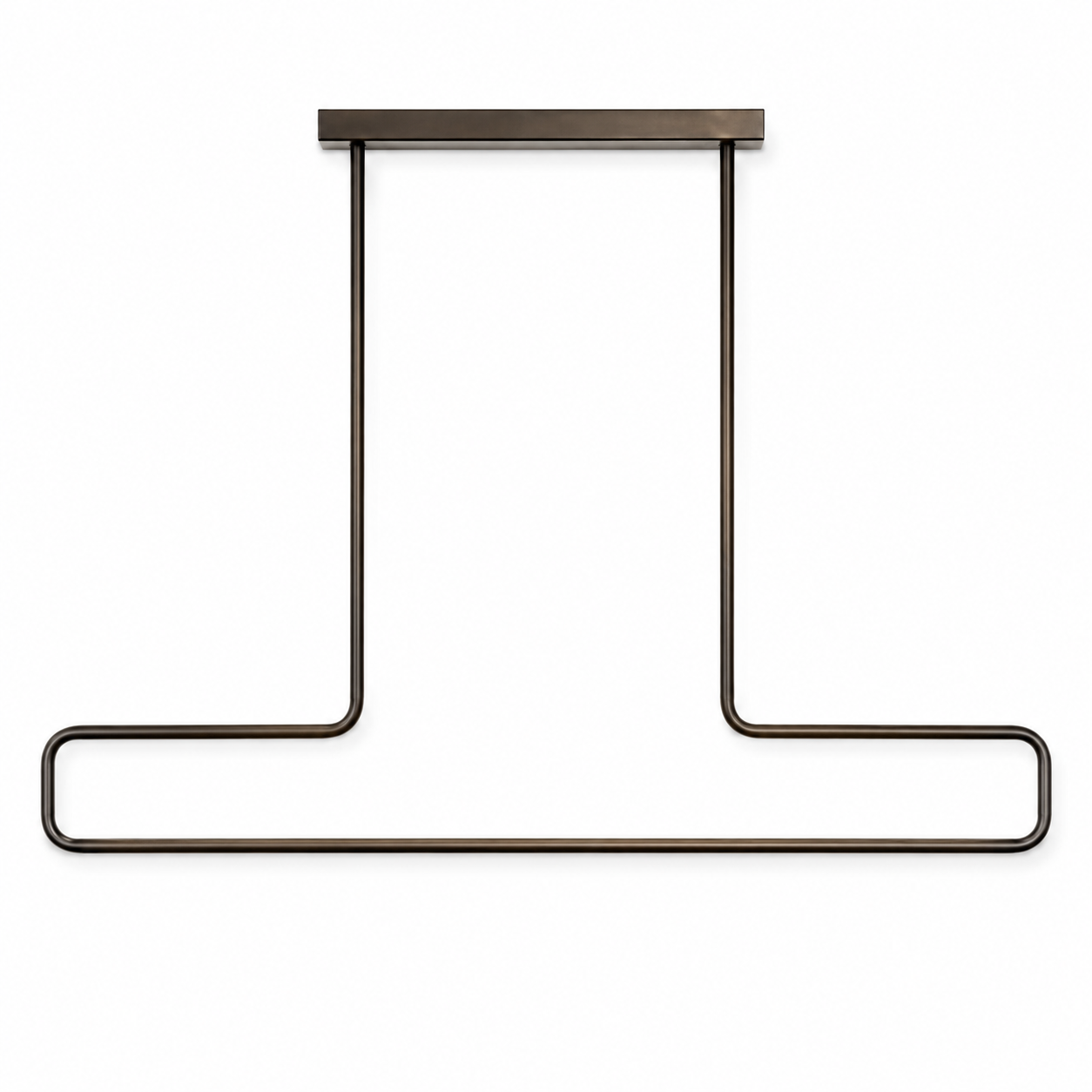 Hängelampe Loki 7968B - Bronze pendant lamp - front view on white background