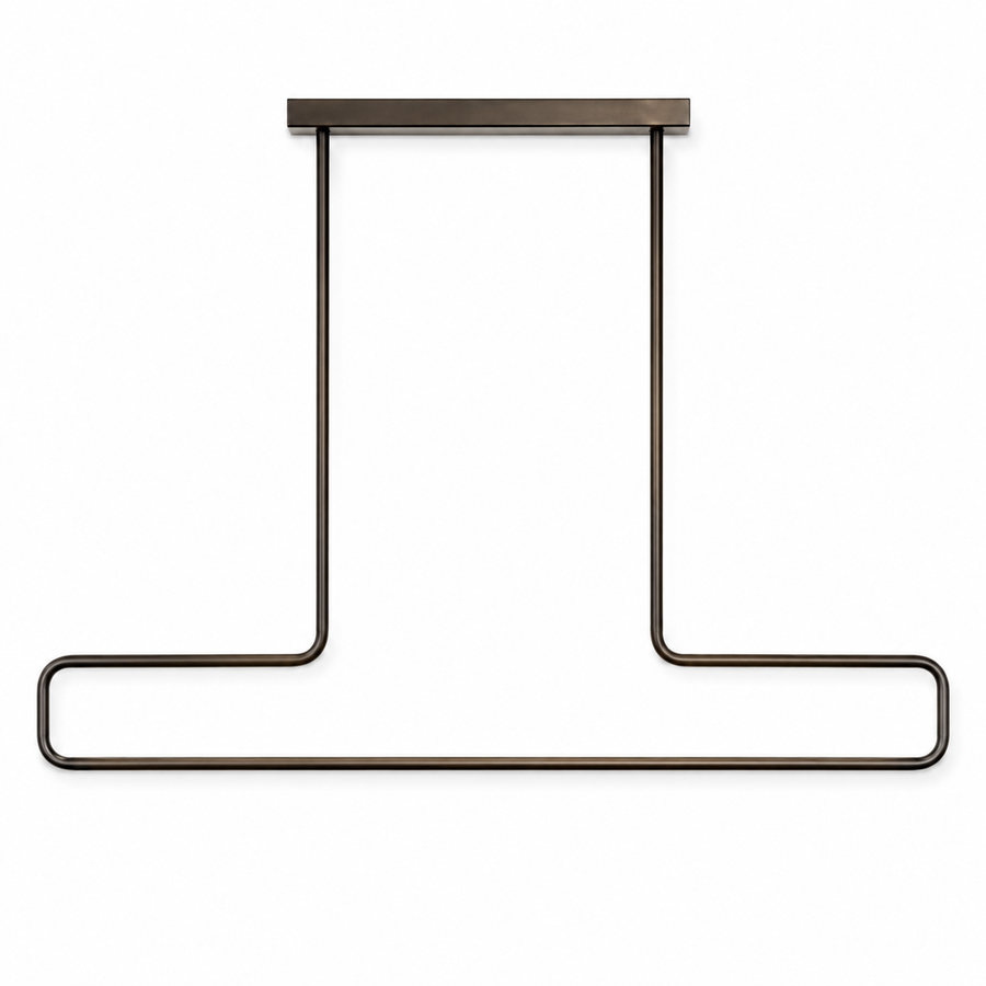 Hängelampe Loki 7968B - Bronze pendant lamp - front view on white background