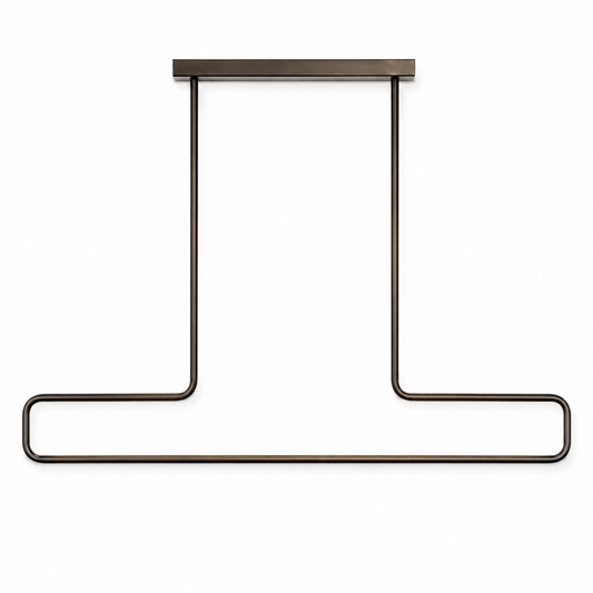 Pendant Light Loki 7968B - Bronze pendant lamp - front view on white background
