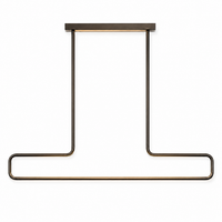 Hängelampe Loki 7968B - Bronze pendant lamp illuminated mit warm light